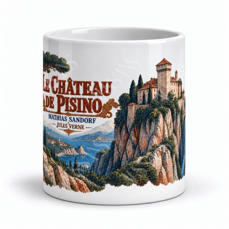 Mug Jules Verne - Le château de Pisino, vue de face