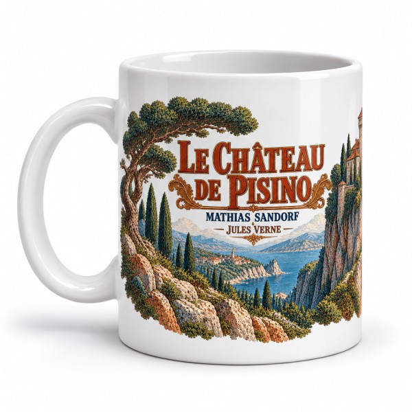 Mug Jules Verne - Le château de Pisino, anse à gauche