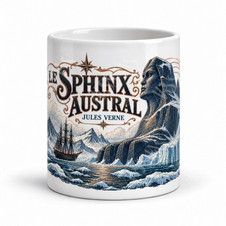 Mug Jules Verne - Le sphinx austral, vue de face