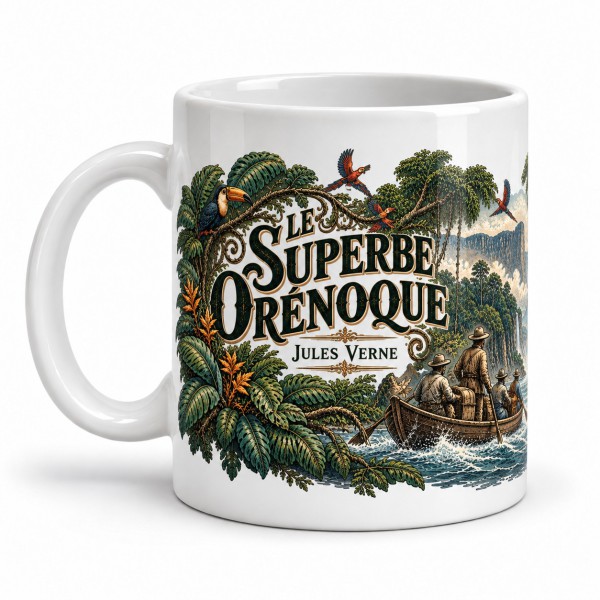 Mug Jules Verne - Remonter le grand fleuve, anse à gauche