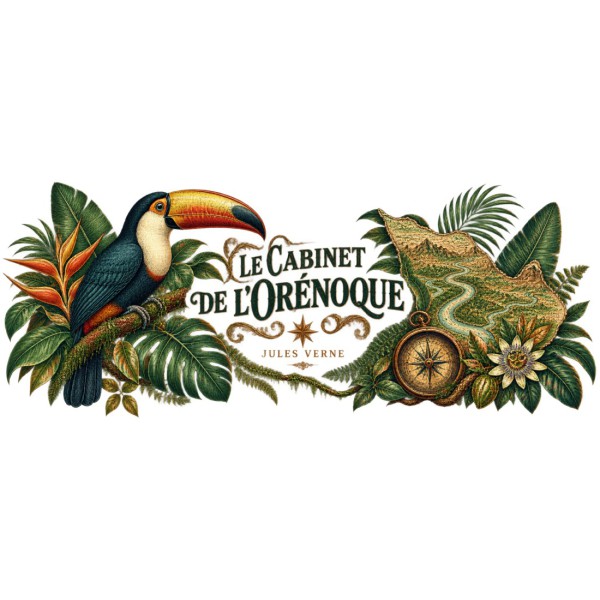 Mug Jules Verne - Le cabinet de l’Orénoque, décor à plat