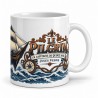 Mug Jules Verne - Le Pilgrim, anse à droite