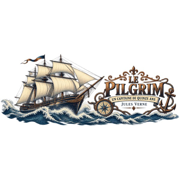 Mug Jules Verne - Le Pilgrim, décor à plat