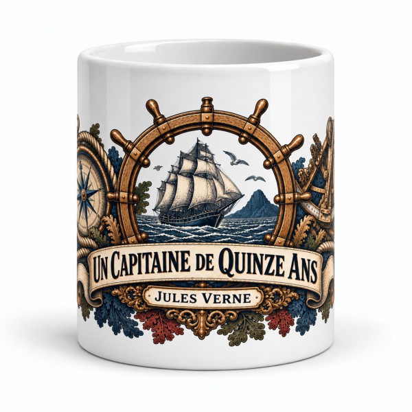 Mug Jules Verne - Le jeune capitaine, Manufacture Arssans