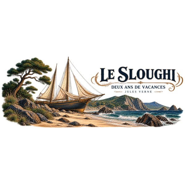 Mug Jules Verne - Le Sloughi échoué, décor à plat