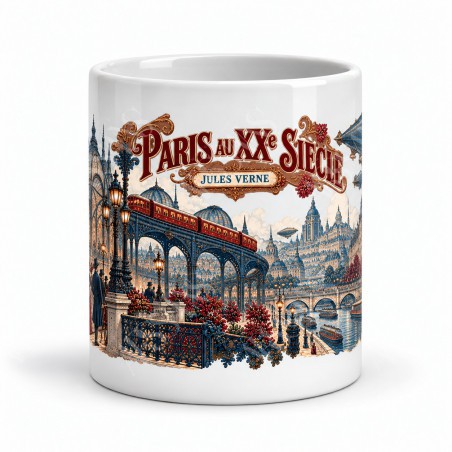 Mug Jules Verne - Paris imaginé, vue de face