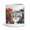 Mug Jules Verne - Le cabinet des océans, vue de face