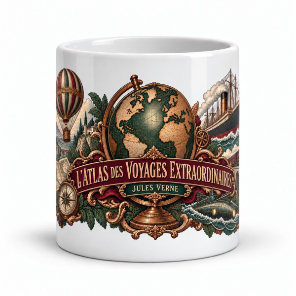 Mug Jules Verne - L’atlas des Voyages extraordinaires, Manufacture Arssans