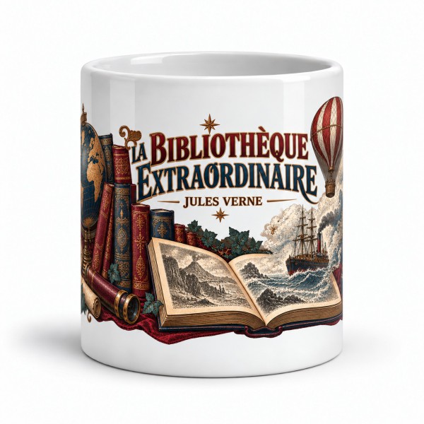 Mug Jules Verne - La bibliothèque extraordinaire, Manufacture Arssans