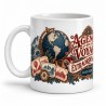 Mug Jules Verne - Agence des Voyages extraordinaires, anse à gauche