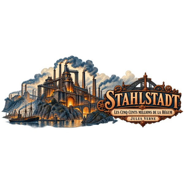 Mug Jules Verne - Stahlstadt, décor à plat