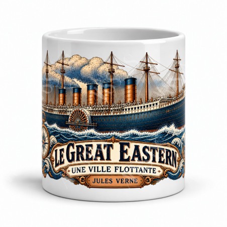 Mug Jules Verne - Le Great Eastern, vue de face