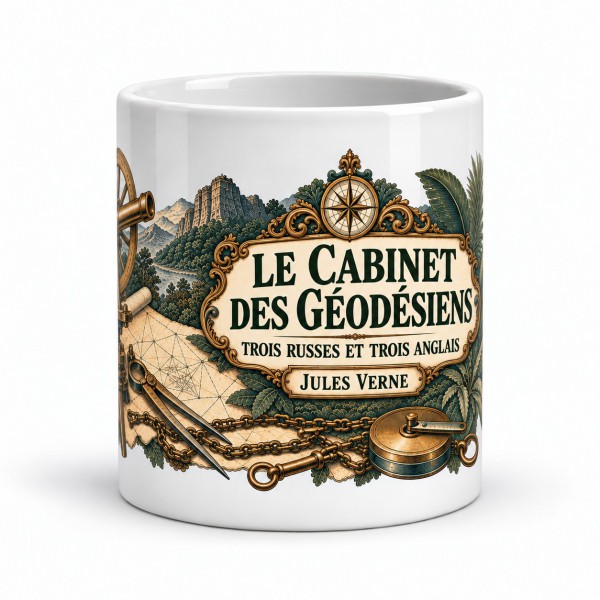 Mug Jules Verne - Le cabinet des géodésiens, Manufacture Arssans