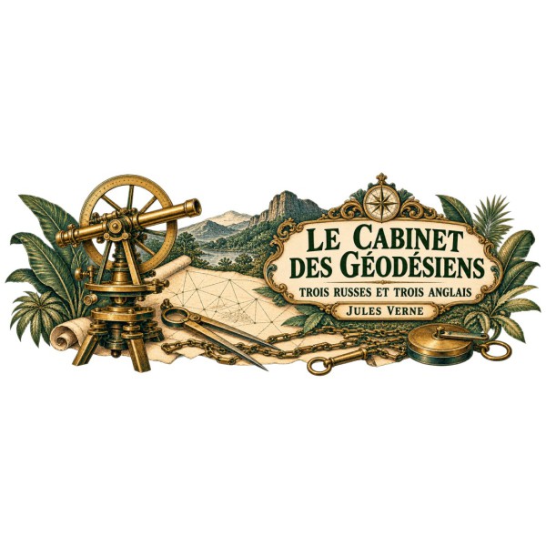 Mug Jules Verne - Le cabinet des géodésiens, décor à plat