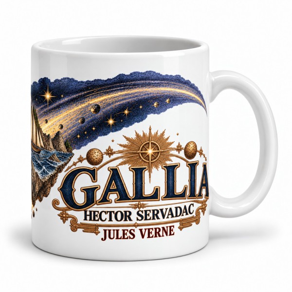 Mug Jules Verne - Gallia, anse à droite