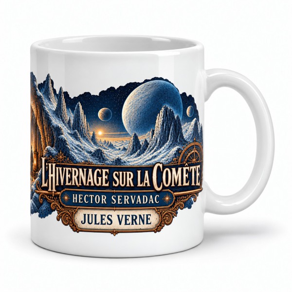 Mug Jules Verne - L’hivernage sur la comète, anse à droite