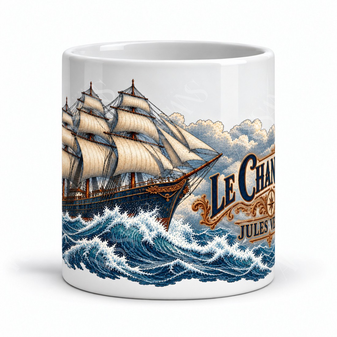 Mug Jules Verne - Le Chancellor, vue de face