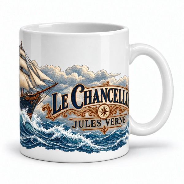 Mug Jules Verne - Le Chancellor, anse à droite