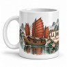 Mug Jules Verne - La jonque de Kin-Fo, anse à gauche