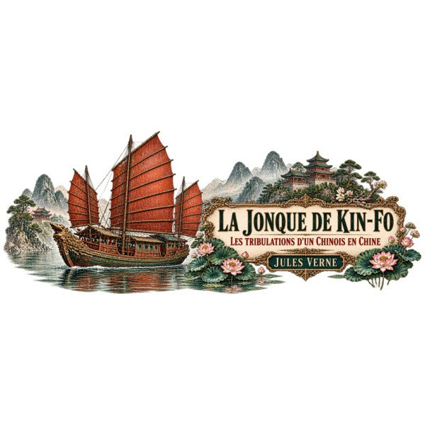 Mug Jules Verne - La jonque de Kin-Fo, décor à plat