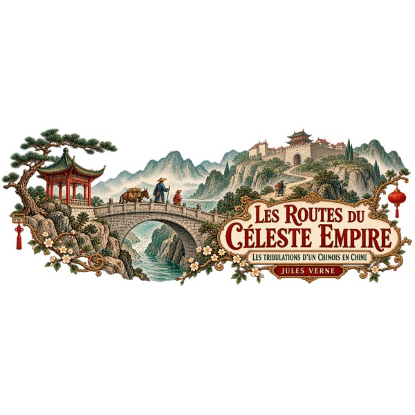 Mug Jules Verne - Les routes du Céleste Empire, décor à plat
