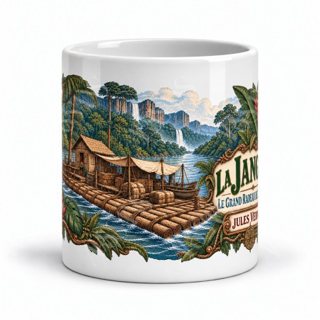 Mug Jules Verne - Le grand radeau de l’Amazone, vue de face