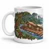 Mug Jules Verne - Le grand radeau de l’Amazone, anse à gauche