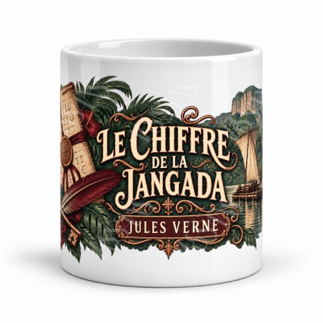 Mug Jules Verne - Le chiffre de la Jangada, vue de face