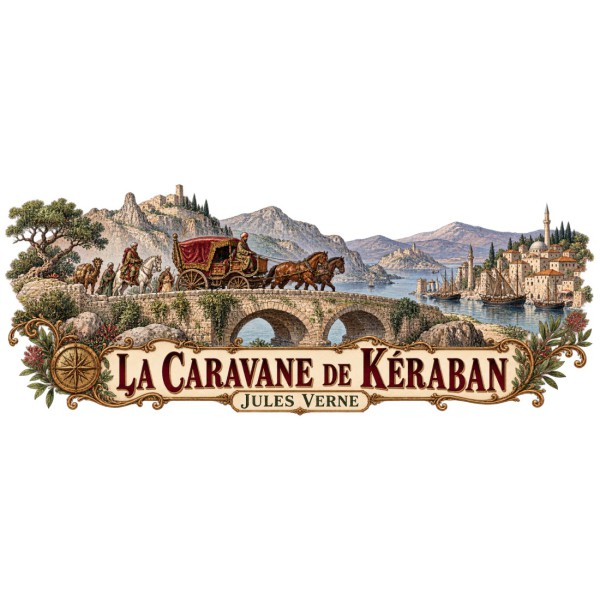 Mug Jules Verne - La caravane de Kéraban, décor à plat