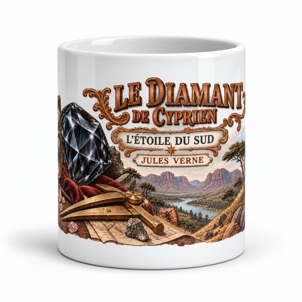 Mug Jules Verne - Le diamant de Cyprien, Manufacture Arssans