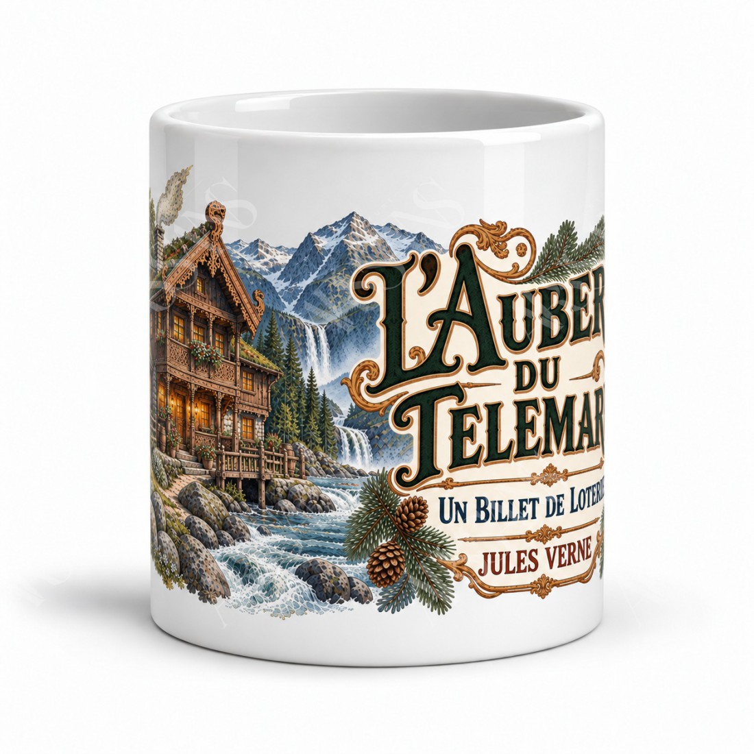 Mug Jules Verne - L’auberge du Telemark, vue de face