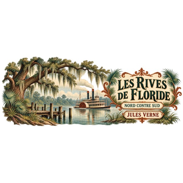 Mug Jules Verne - Les rives de Floride, décor à plat