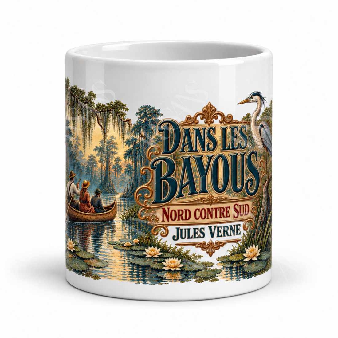 Mug Jules Verne - Dans les bayous, vue de face