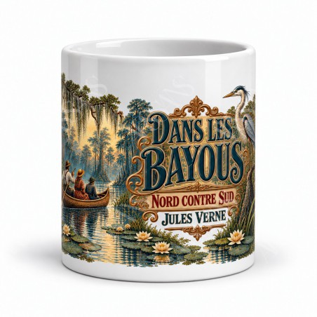 Mug Jules Verne - Dans les bayous, vue de face