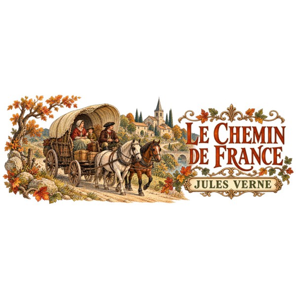 Mug Jules Verne - Le retour en France, décor à plat