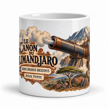 Mug Jules Verne - Le canon du Kilimandjaro, vue de face