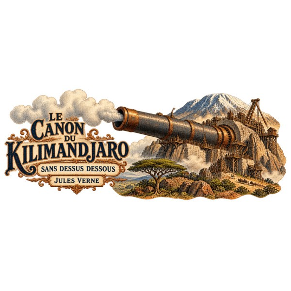 Mug Jules Verne - Le canon du Kilimandjaro, décor à plat