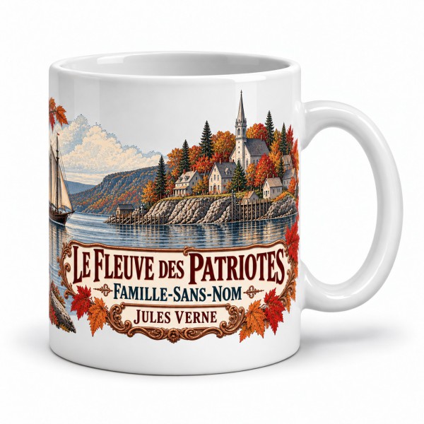 Mug Jules Verne - Le fleuve des patriotes, anse à droite