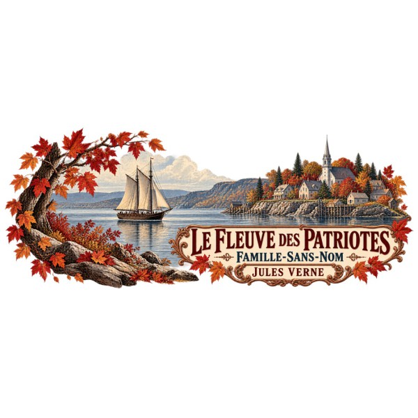 Mug Jules Verne - Le fleuve des patriotes, décor à plat