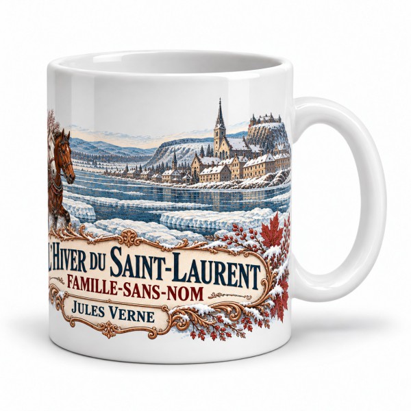 Mug Jules Verne - L’hiver du Saint-Laurent, anse à droite