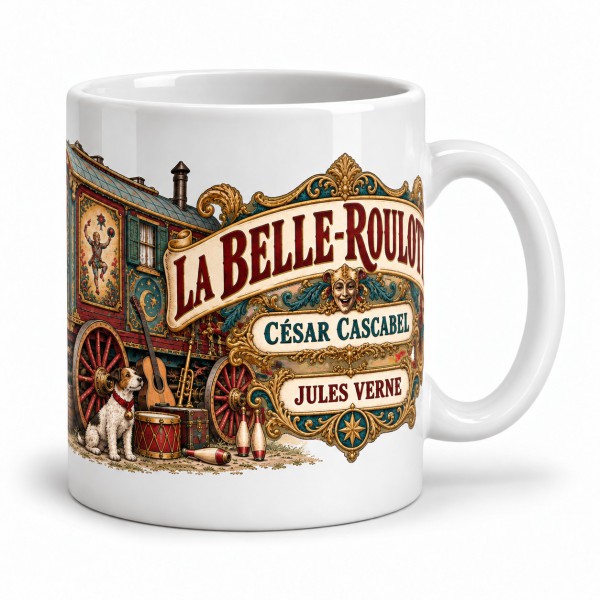 Mug Jules Verne - La Belle-Roulotte, anse à droite
