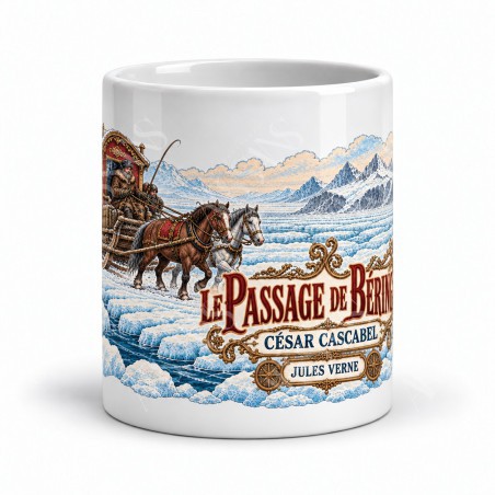 Mug Jules Verne - Le passage de Béring, vue de face