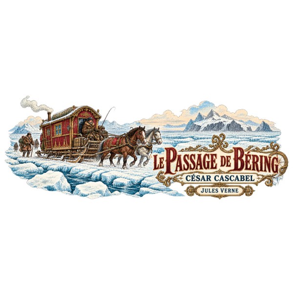 Mug Jules Verne - Le passage de Béring, décor à plat
