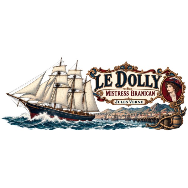 Mug Jules Verne - Le Dolly, décor à plat