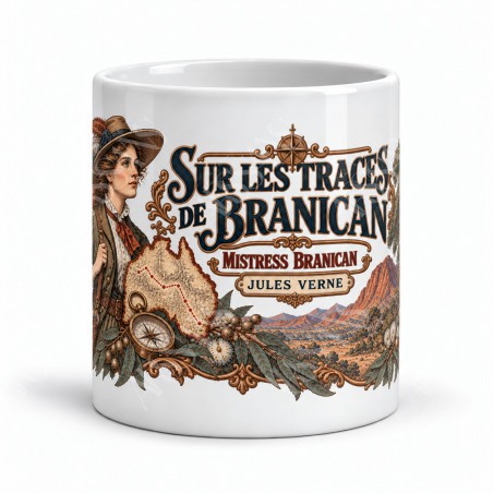 Mug Jules Verne - Sur les traces de Branican, vue de face