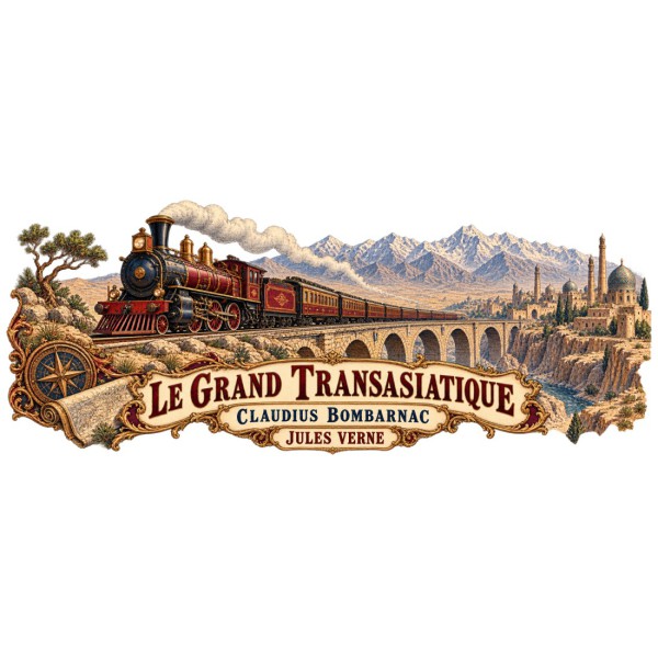 Mug Jules Verne - Le Grand Transasiatique, décor à plat
