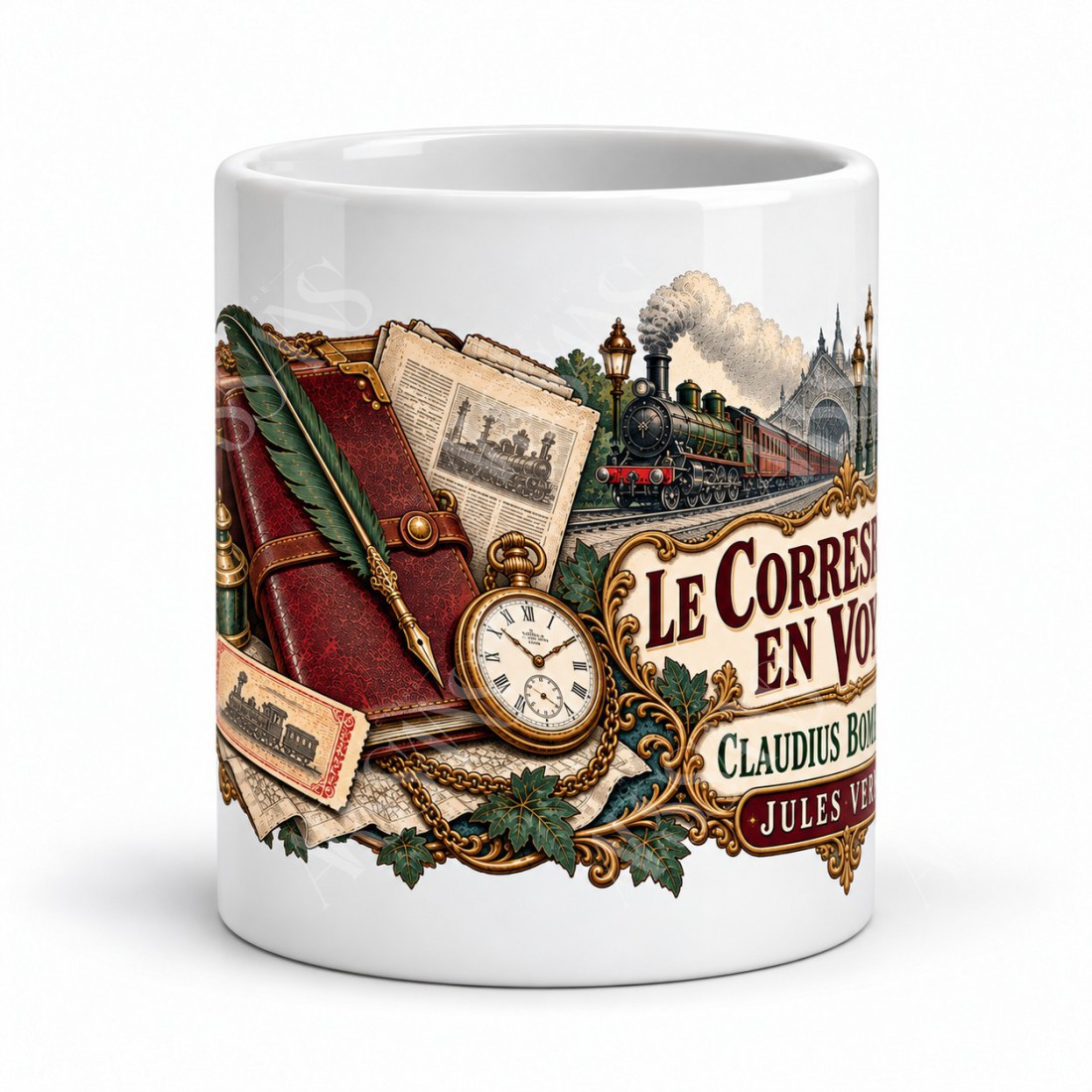 Mug Jules Verne - Le correspondant en voyage, vue de face