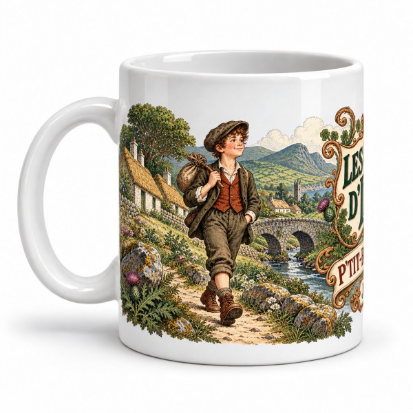 Mug Jules Verne - Les chemins d’Irlande, anse à gauche