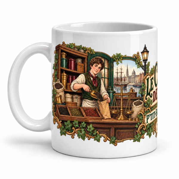 Mug Jules Verne - Le comptoir de Dublin, anse à gauche