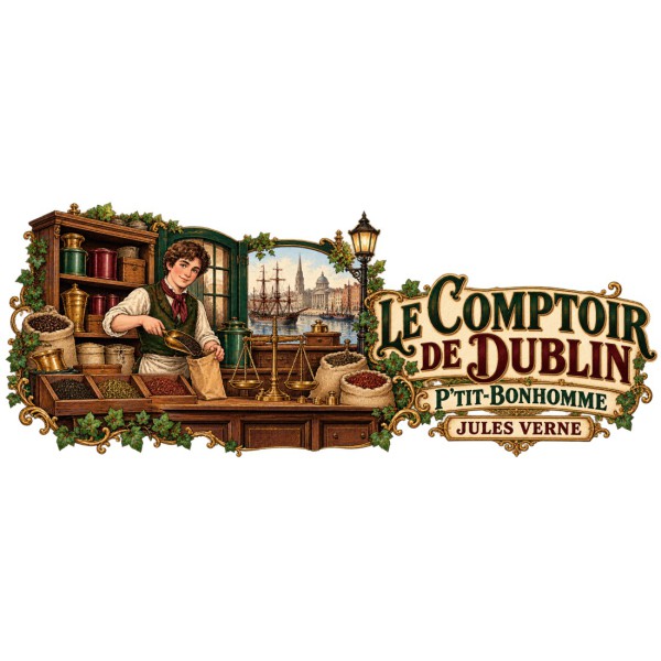 Mug Jules Verne - Le comptoir de Dublin, décor à plat